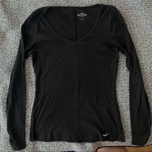 Hollister Black Long Sleeve Shirt — Size M